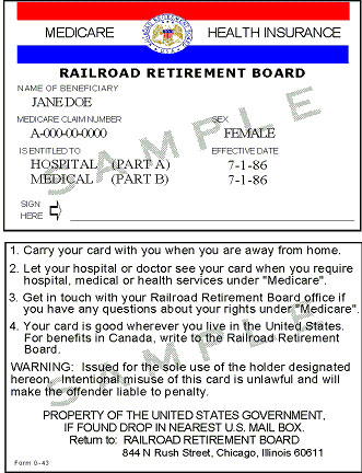 What Do Railroad Medicare Id Numbers Look Like