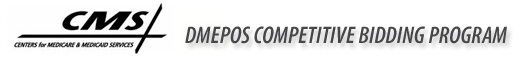 DMEPOS Competitive Bidding Program