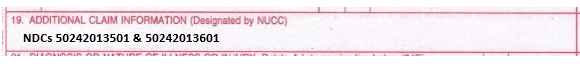 Line 19 (additional claim information) on the CMS-1500 Claim Form