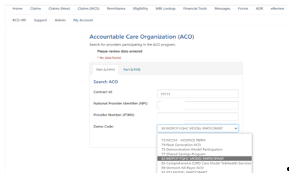 ACO screen