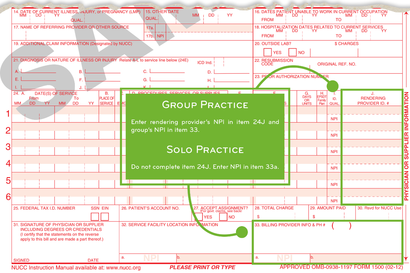 Enter the signature of the physician or NPP providing the direct supervision in item 31 when you are Not supervising the incident to service.