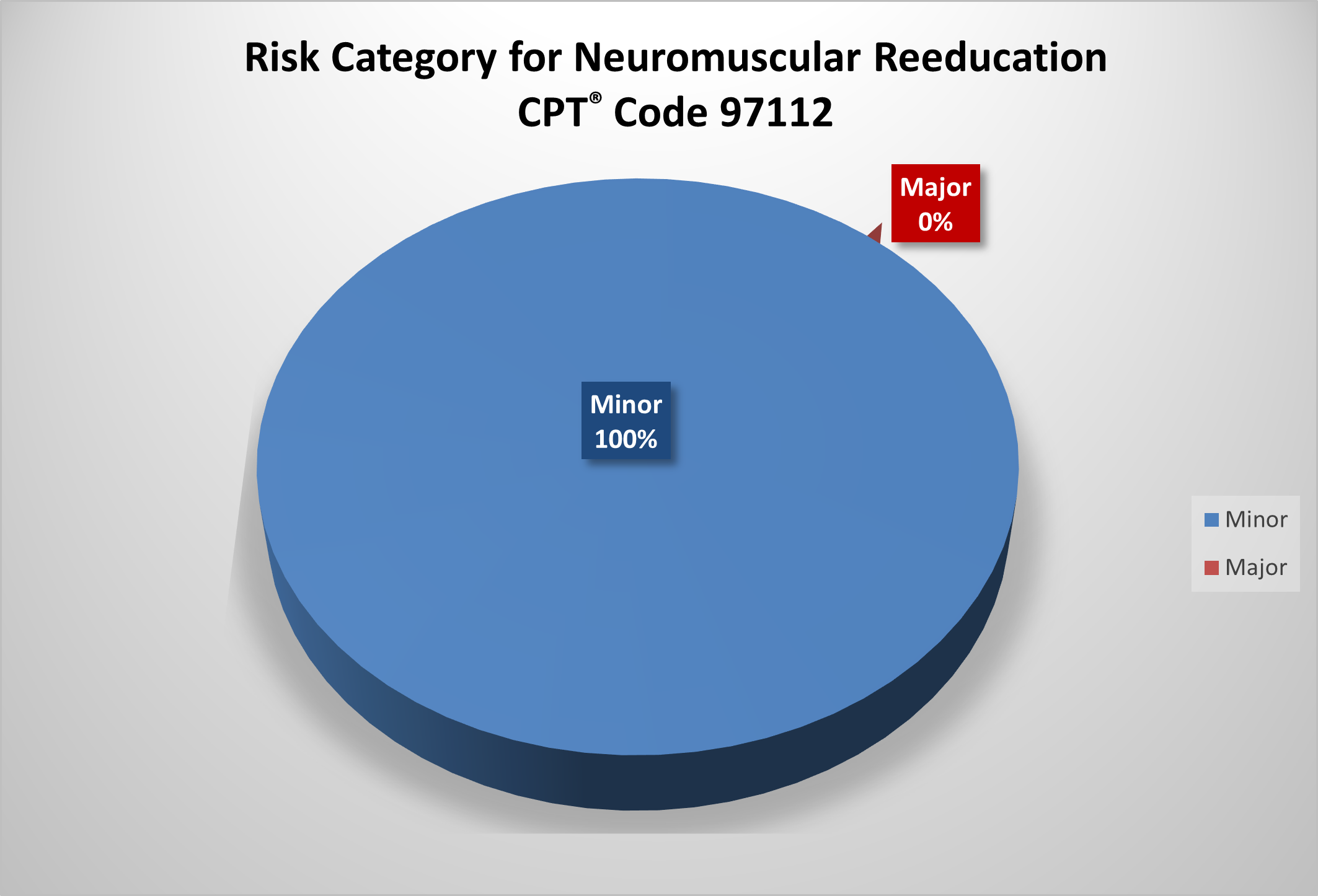 Pie chart showing 100 minor findings