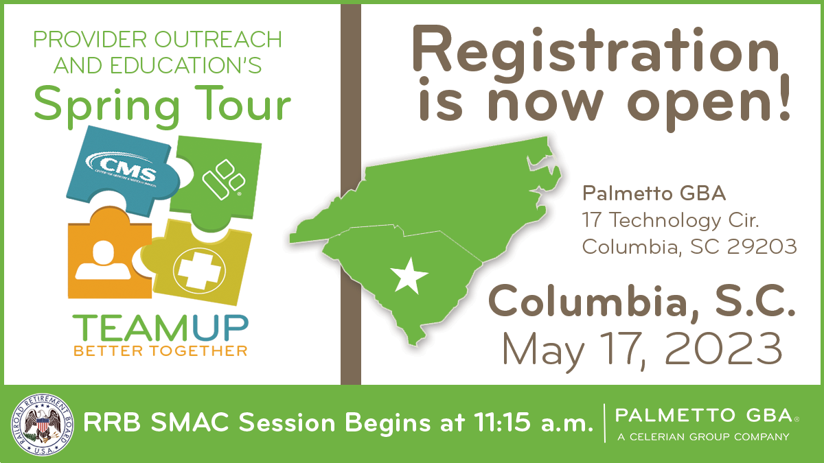 Registration is now open for Spring Tour 2023 Columbia, S.C. event. Come join us! It is free.