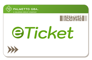 View of an eTicket access card